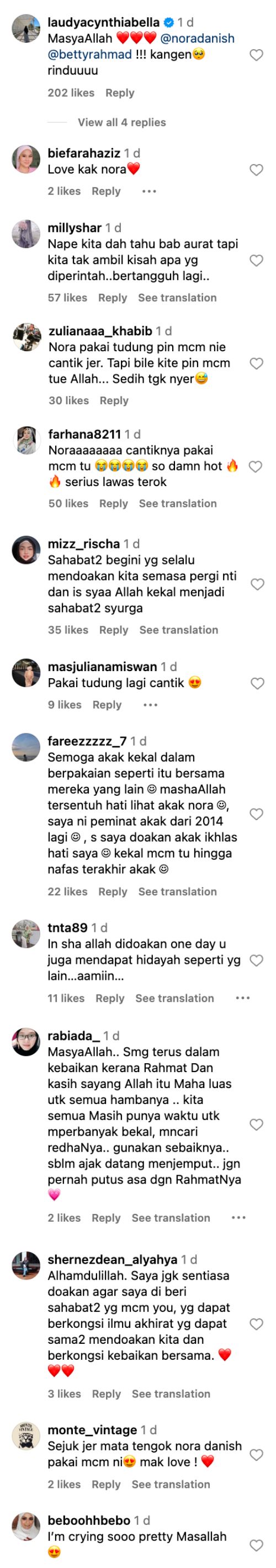 peminat titip doa bila lihat nora danish tampil sopan bertudung, berjubah