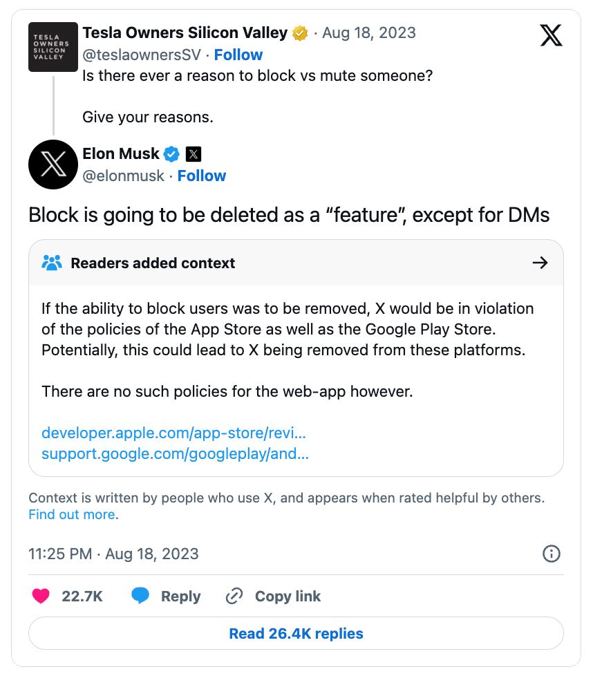 pengguna aplikasi x tak boleh ‘block’ follower lain walaupun tak suka orang tu