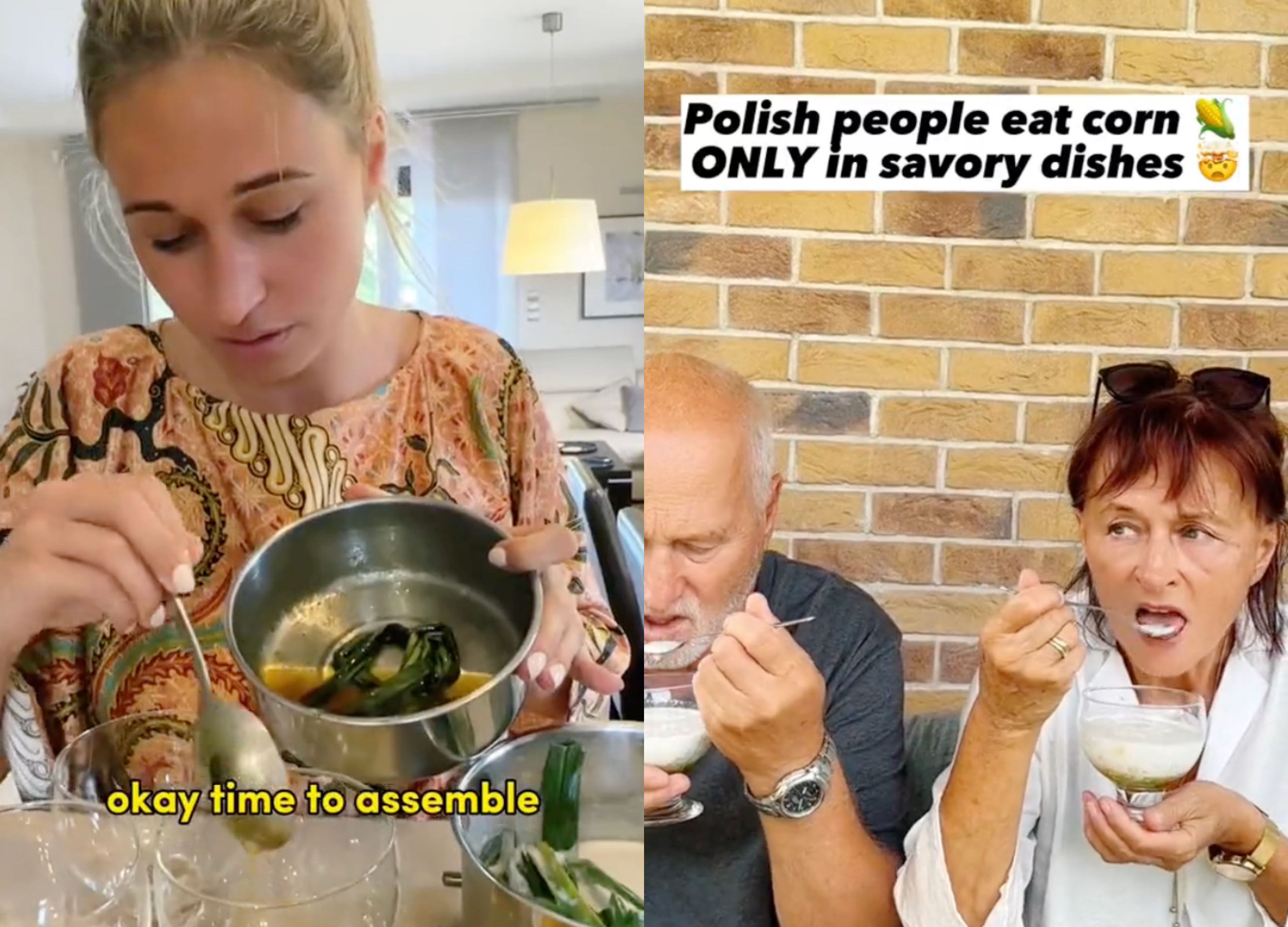 polish woman makes cendol for her parents to try, said she was craving for the dessert!