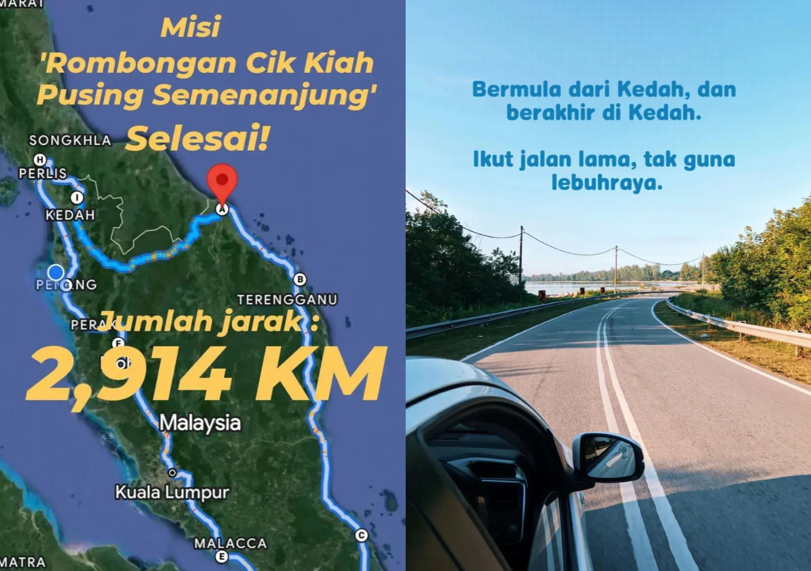 m’sian travels across entire peninsula in 12 days, sharing experience and expenses to inspire others!