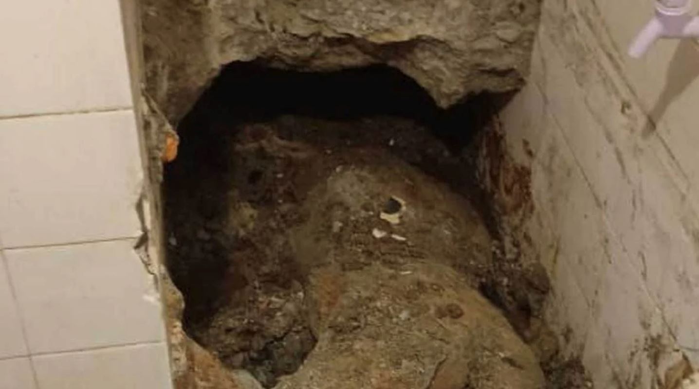 gempar! mayat wanita ditemui dalam simen rumah sewa dekat pandamaran, klang