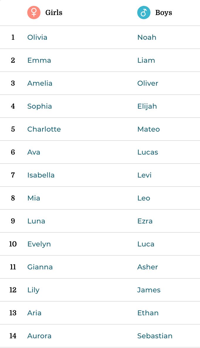 ‘noah’ nama bayi lelaki paling popular di dunia tahun 2023 – kajian