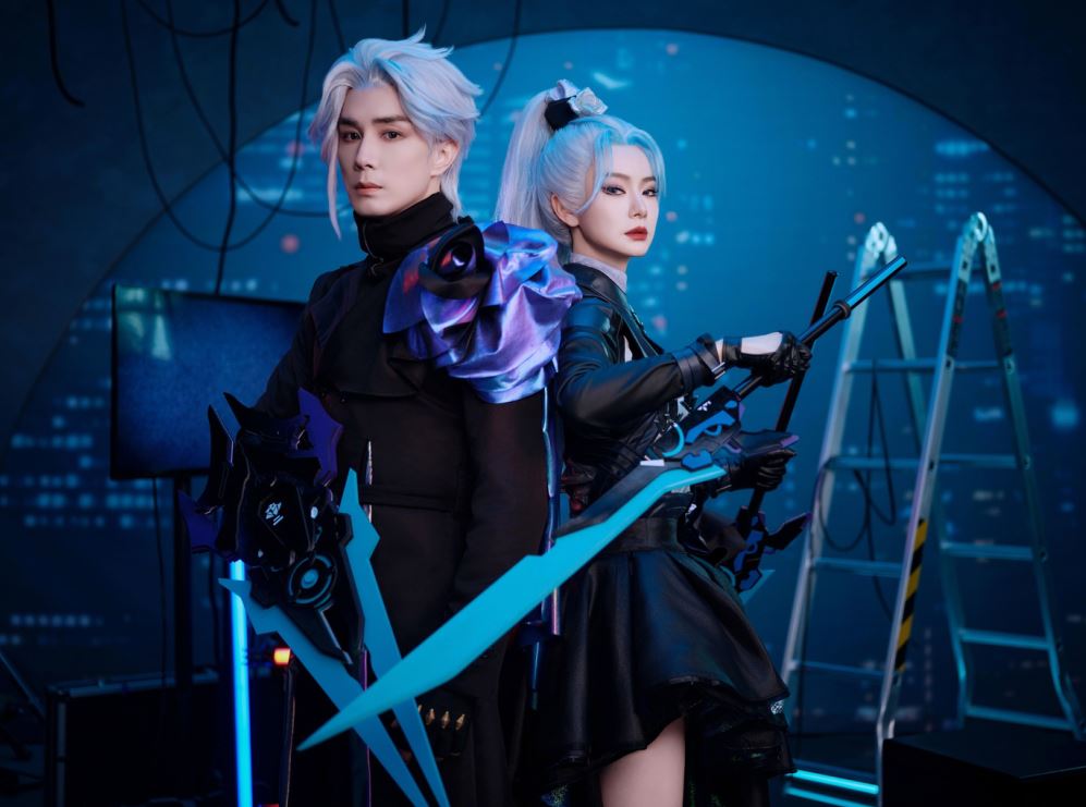 戚薇李承铉神还原手游王者荣耀造型❗cos兰陵王和花木兰🔥