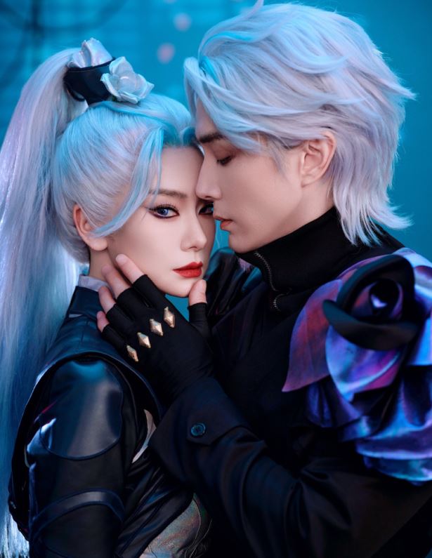 戚薇李承铉神还原手游王者荣耀造型❗cos兰陵王和花木兰🔥