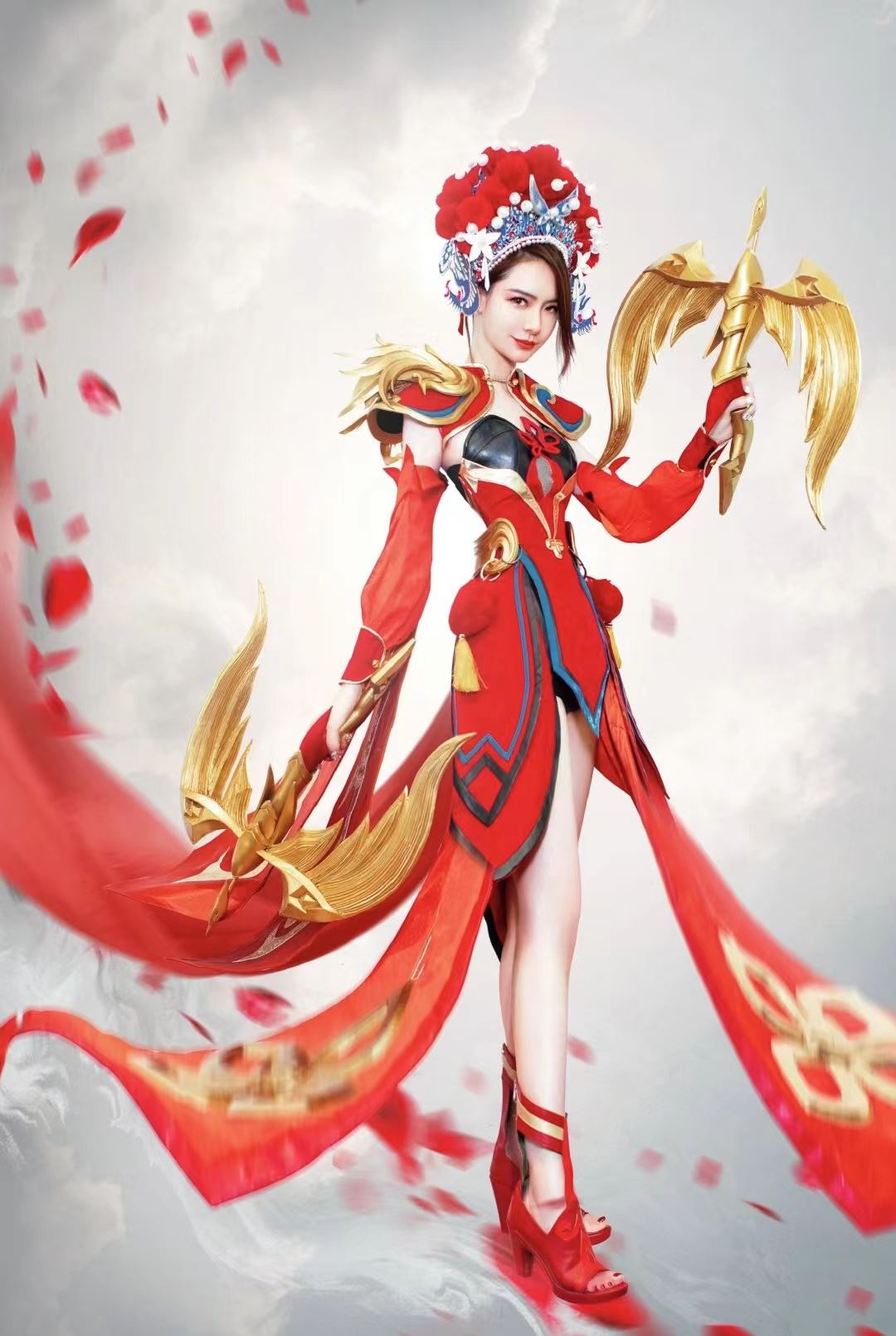 戚薇李承铉神还原手游王者荣耀造型❗cos兰陵王和花木兰🔥