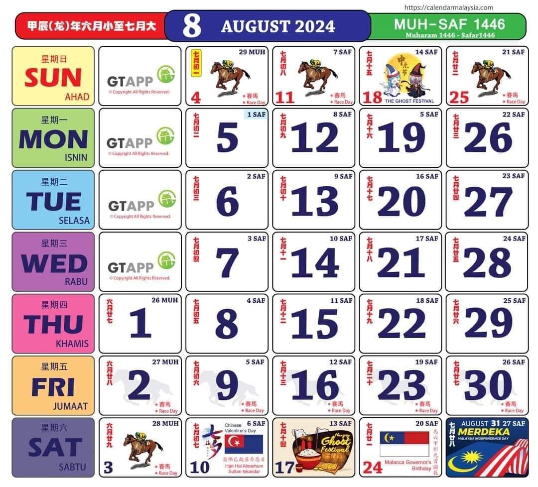 tengok sini kalendar tahun 2024, “buka sekolah je dah puasa 1 ramadan,”
