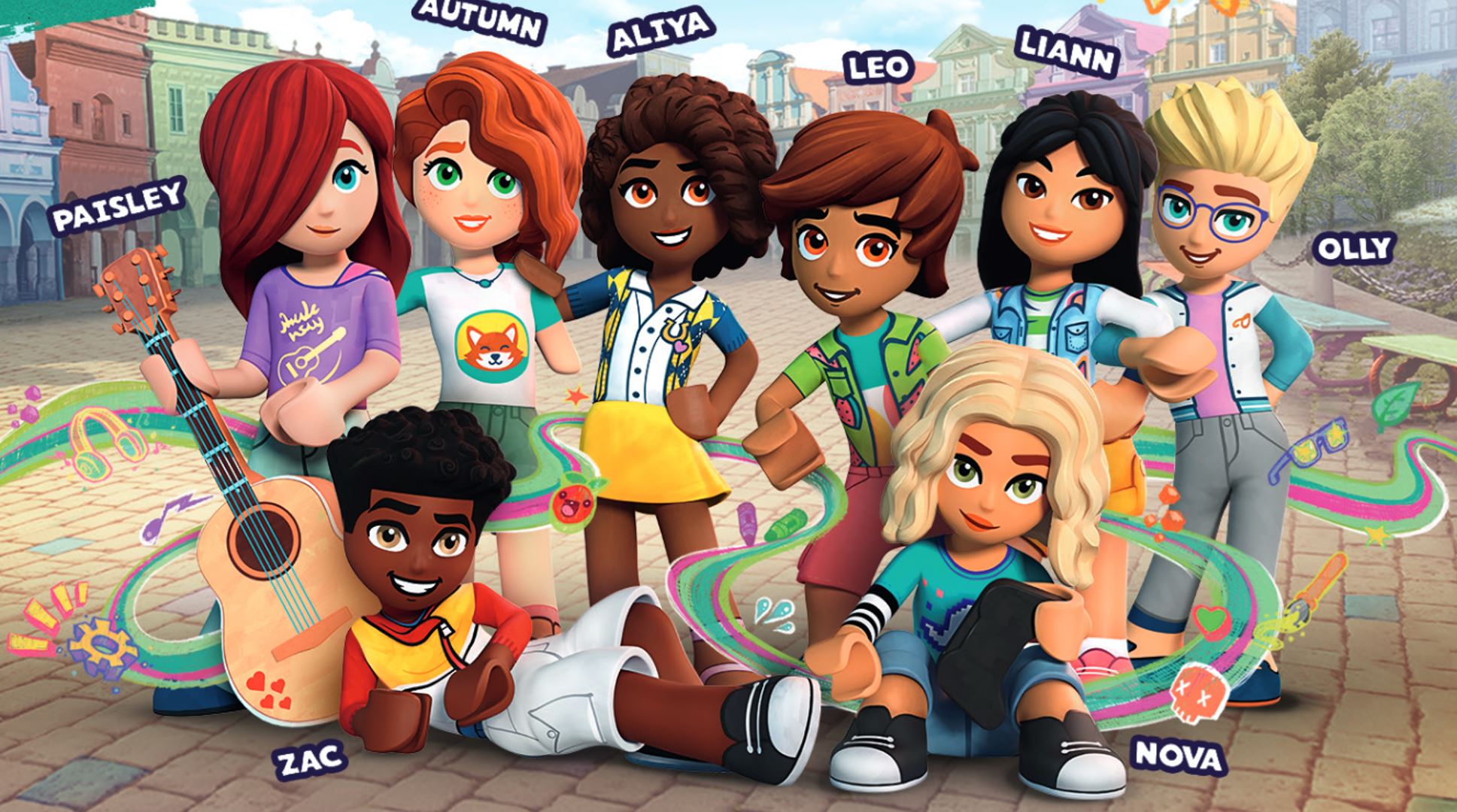 the lego group introduces the new lego® friends characters over friendship playdates