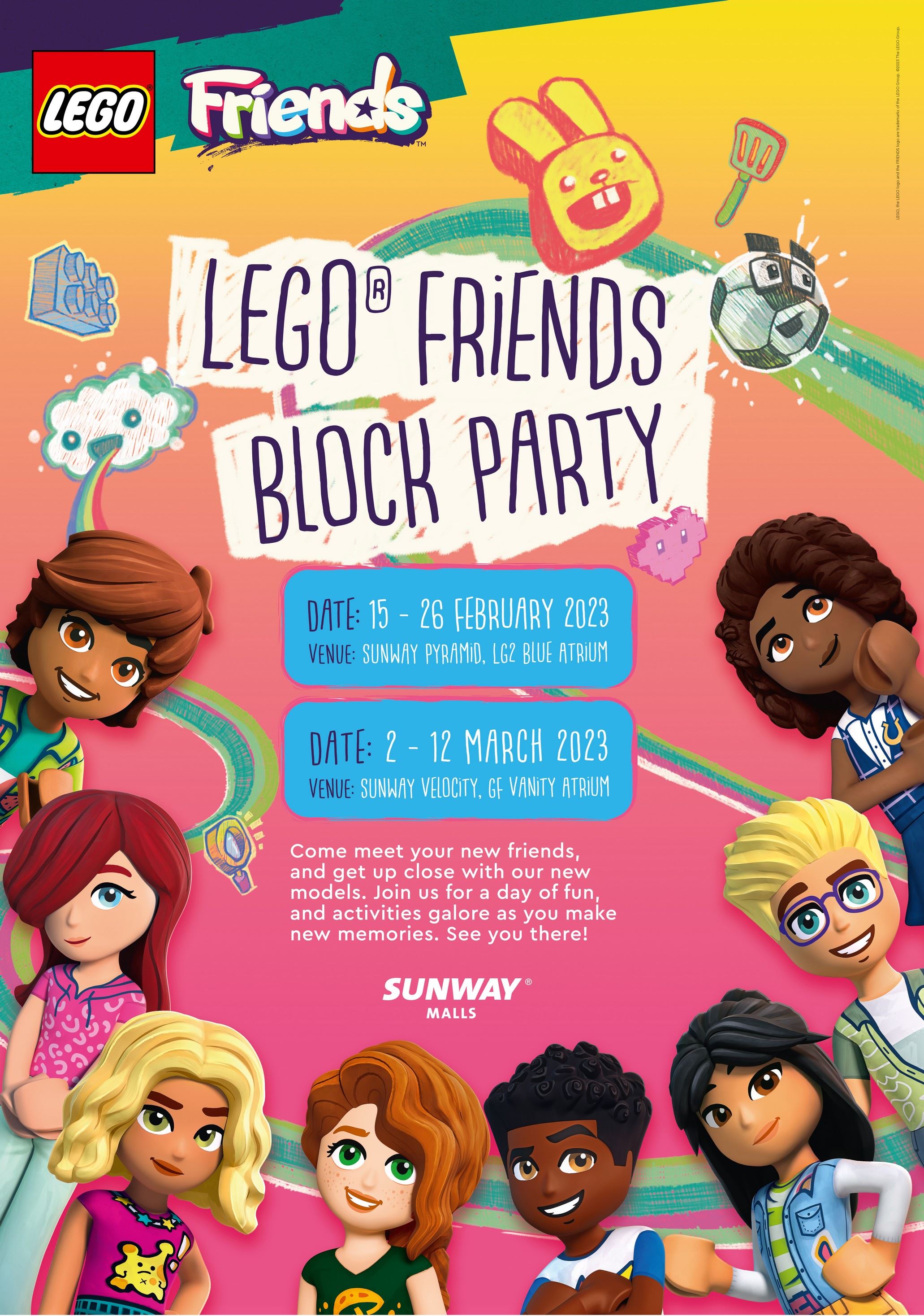 the lego group introduces the new lego® friends characters over friendship playdates