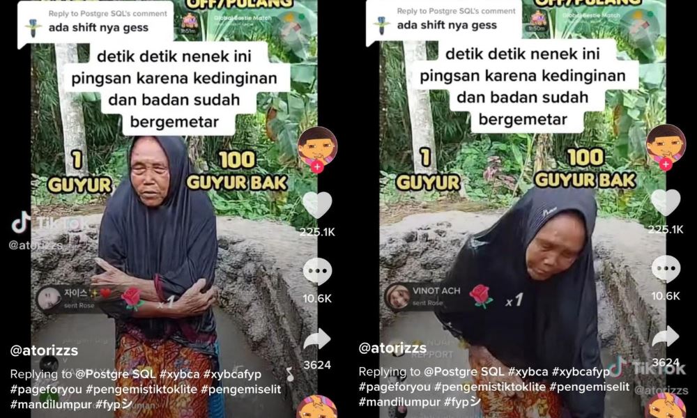 beggars in indonesia goes online, follows viral trends & asking for virtual gifts instead!