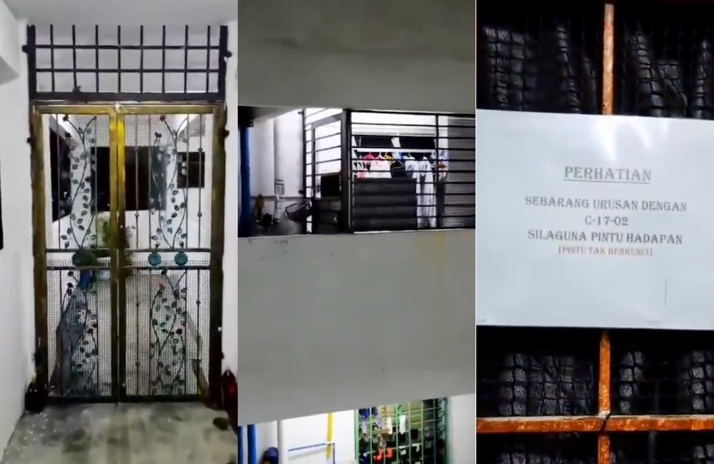 “selfish!” netizens criticize flat resident for putting up grill gate in front of their house