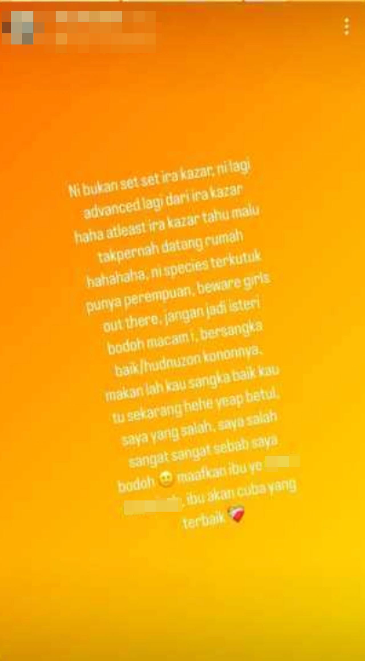 isteri pelakon lelaki dedah kecurangan suami, “beware girls, jangan jadi isteri macam i,”