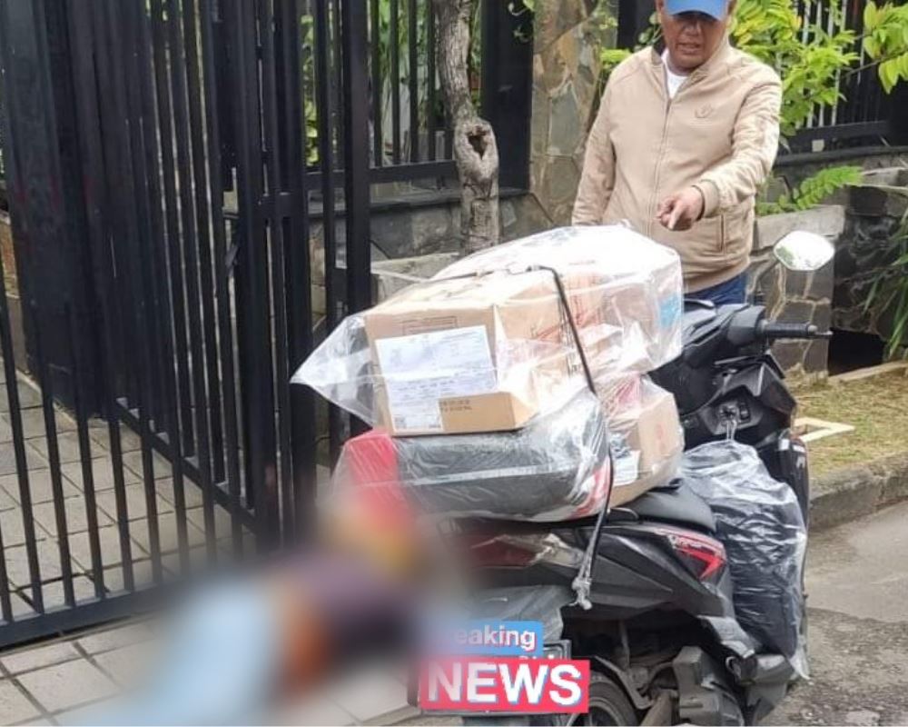 delivery man in indonesia died from exhaustion, collapsed while delivering parcel
