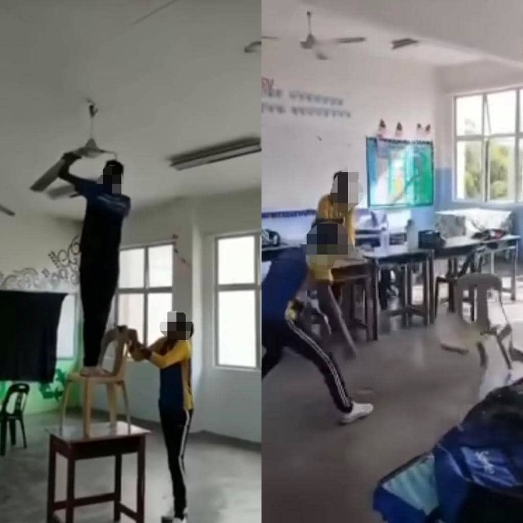penang students vandalise classroom on last day of school, will be assigned community service