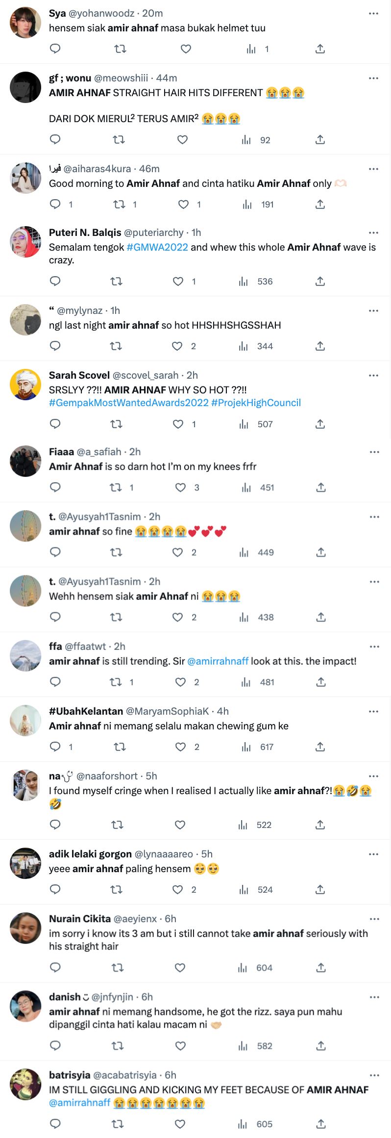 ramai gadis tak keruan lihat aksi amir ahnaf, nama trending #1 di twitter!