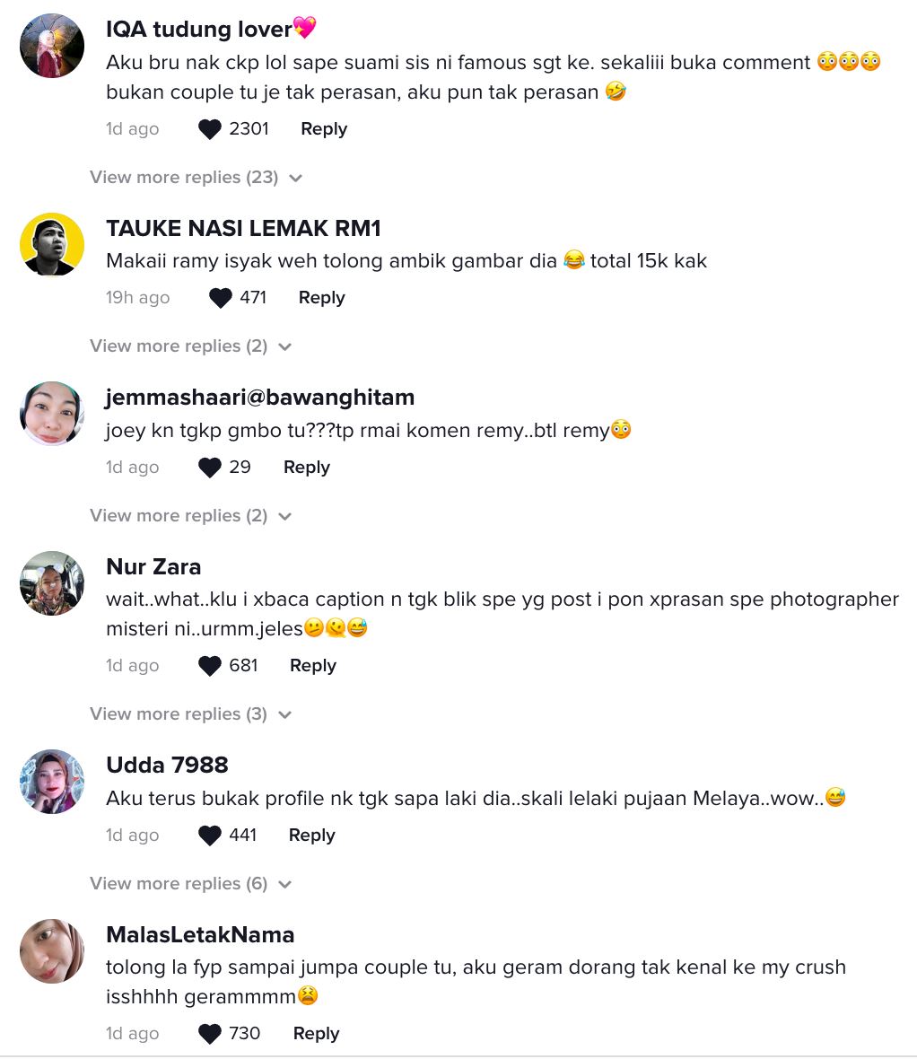 ingatkan orang biasa, pasangan ini tak perasan remy ishak yang tolong ambil gambar