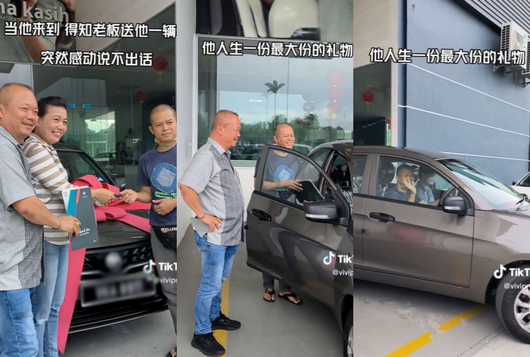 so nice! netizens praise m’sian boss for buying brand new car for his indonesian worker