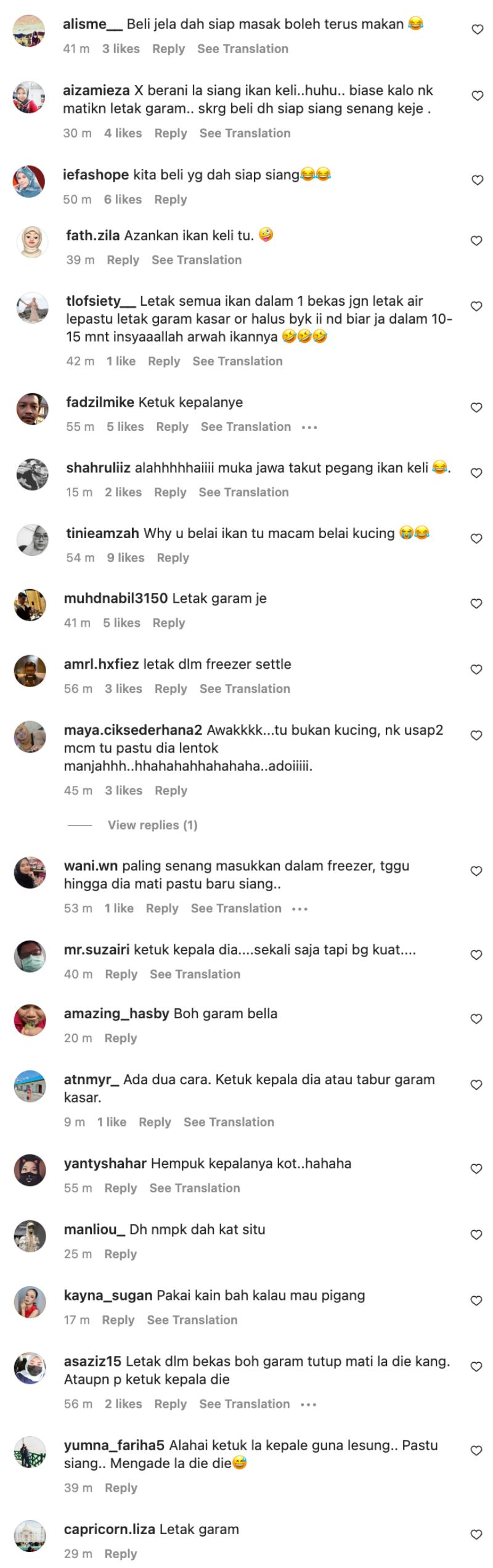 nabila razali minta tips paling senang matikan ikan keli, “kenapa belai ikan macam kucing?”