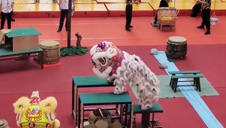 gadis bertudung buat tarian singa raih pujian ramai warganet, “terharu tengok..”