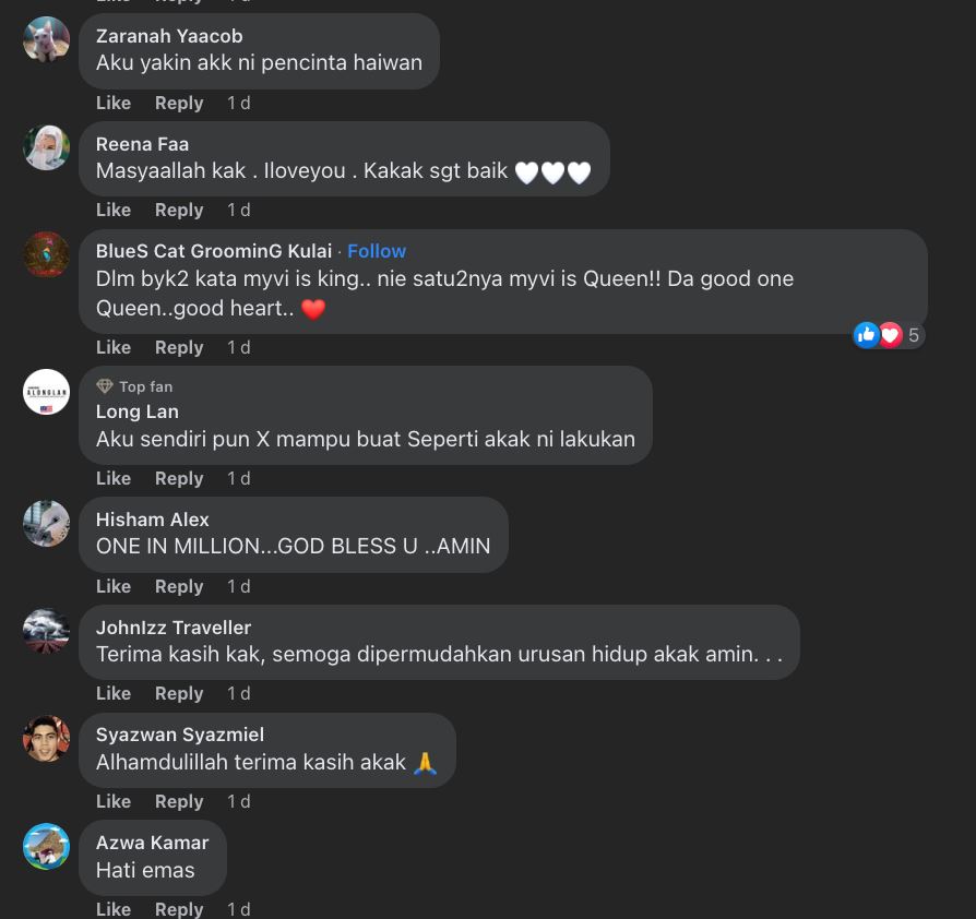 sanggup alih bangkai anjing tengah jalan raya, wanita ini terima pujian ramai