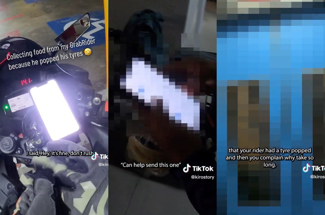 s’pore man picks up his own order after delivery rider's tyre burst, even delivers another!