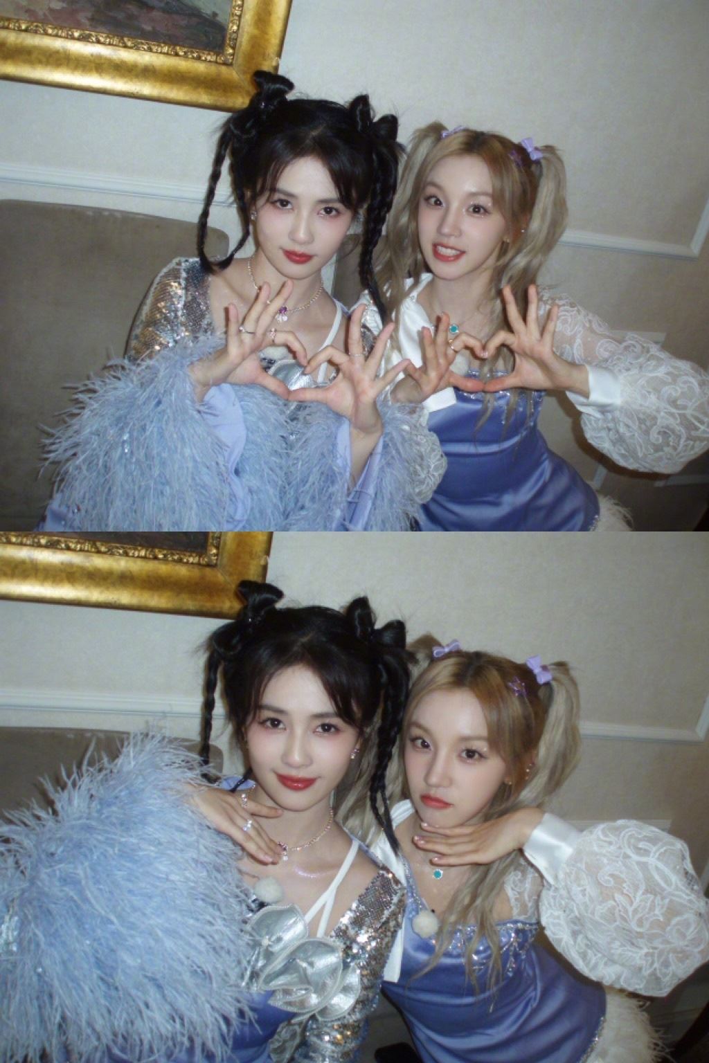 白鹿发文告别奔跑吧11❗和成员们合照好好看😍