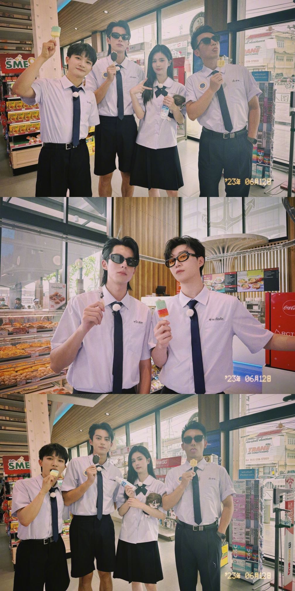 白鹿发文告别奔跑吧11❗和成员们合照好好看😍