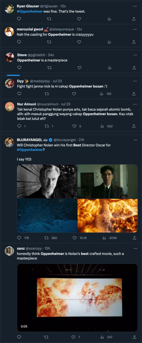 tak faham 'seni', ada penonton sempat main tiktok masa tengok oppenheimer