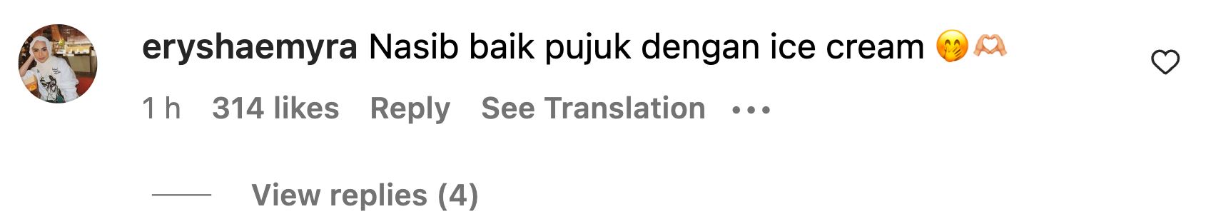 peminat syak hun dan erysha betul-betul bercinta, “nasib baik pujuk dengan ice cream..”
