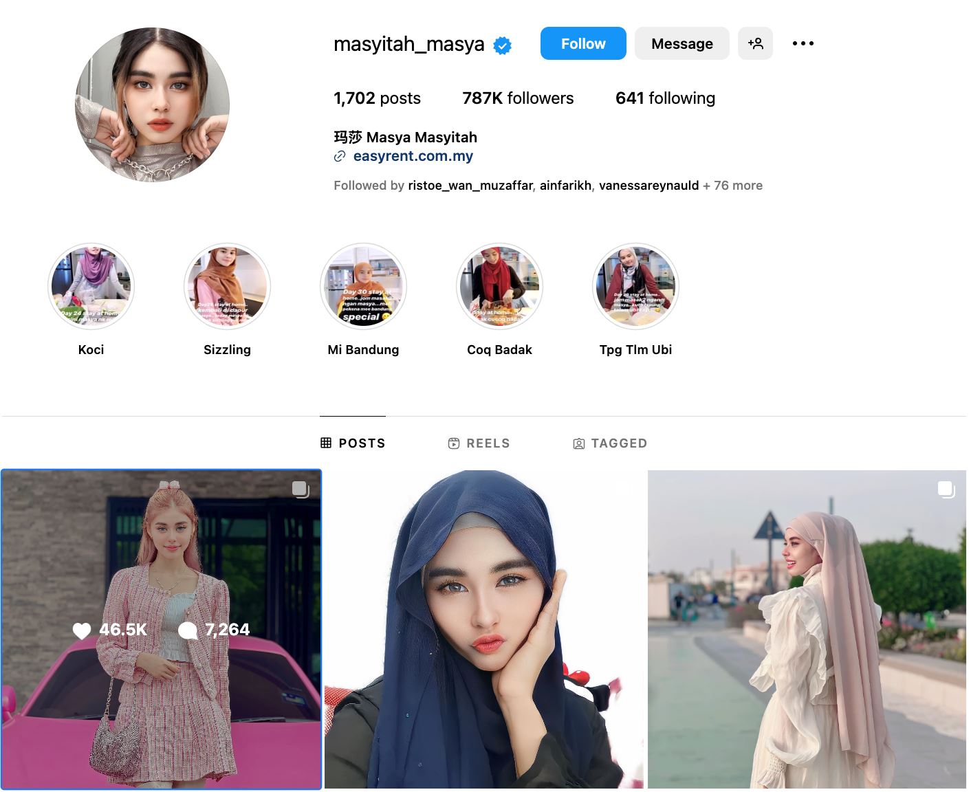 netizen pakat serang komen foto masya masyitah buka tudung