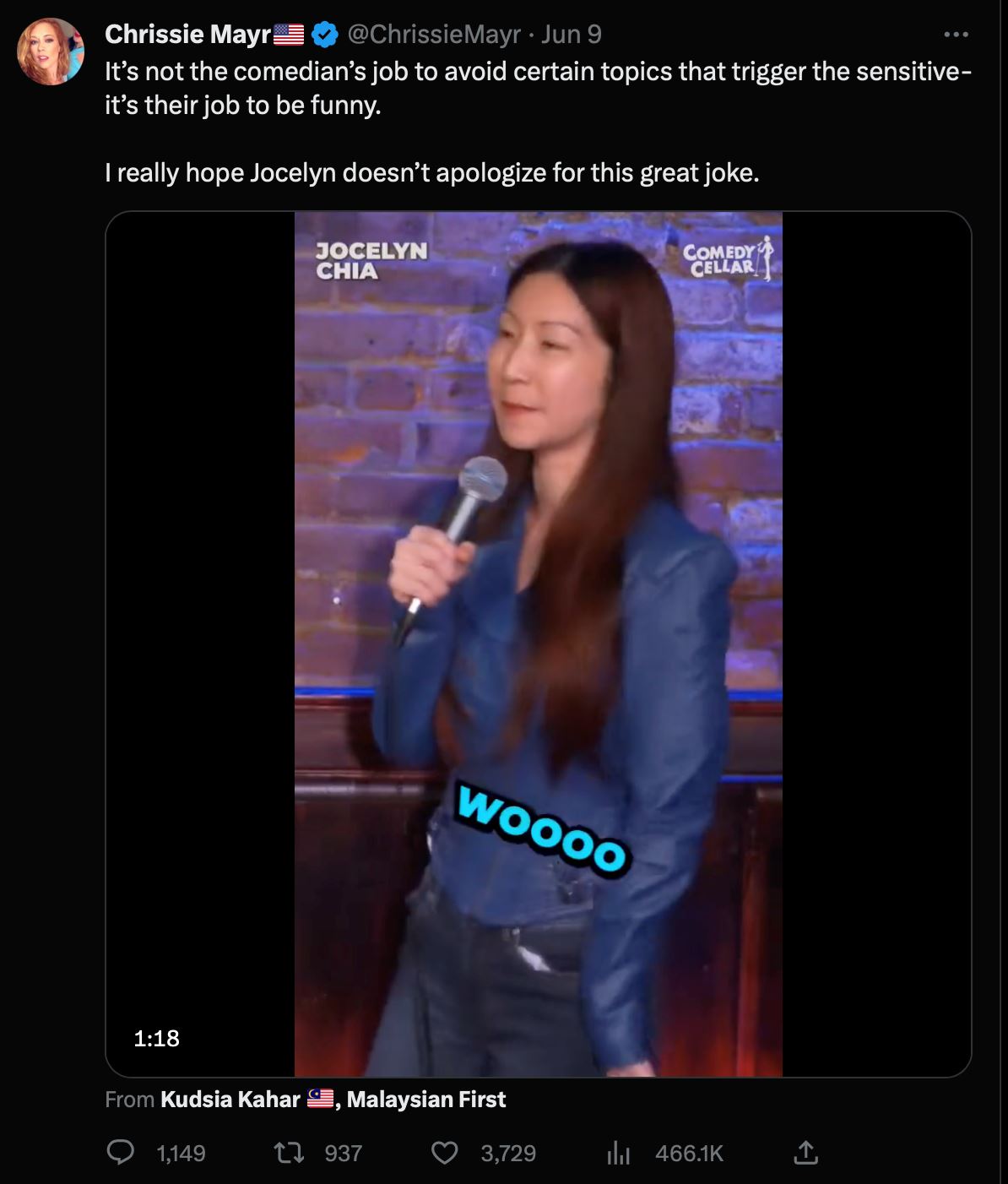 jocelyn chia再调侃mh370死亡人数！大笑引全网愤怒！