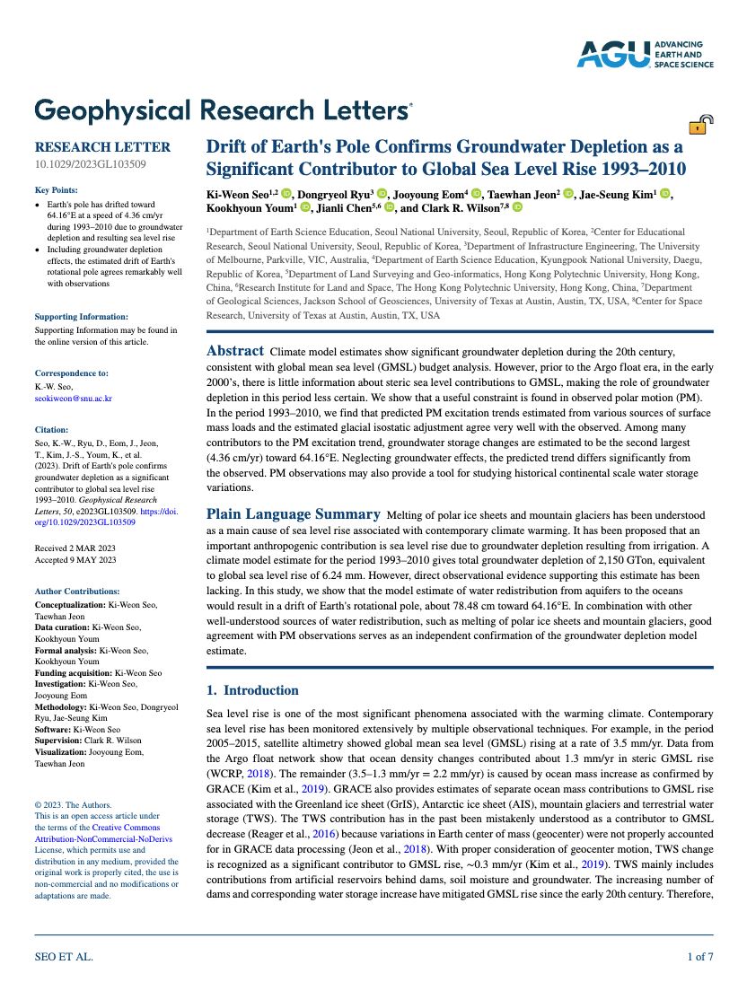 bumi makin condong arah timur akibat dari aktiviti ambil air bawah tanah – kajian 