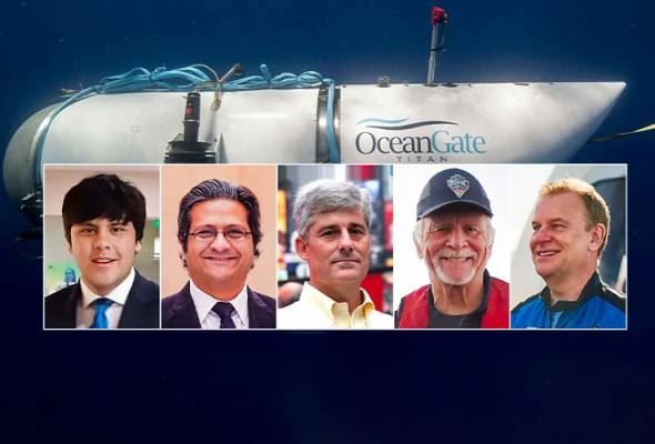 kapal selam meletup berhampiran bangkai titanic, lima penumpang maut