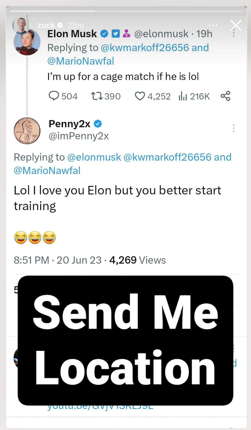 mark zuckerberg sahut cabaran elon musk bertarung dalam sangkar besi