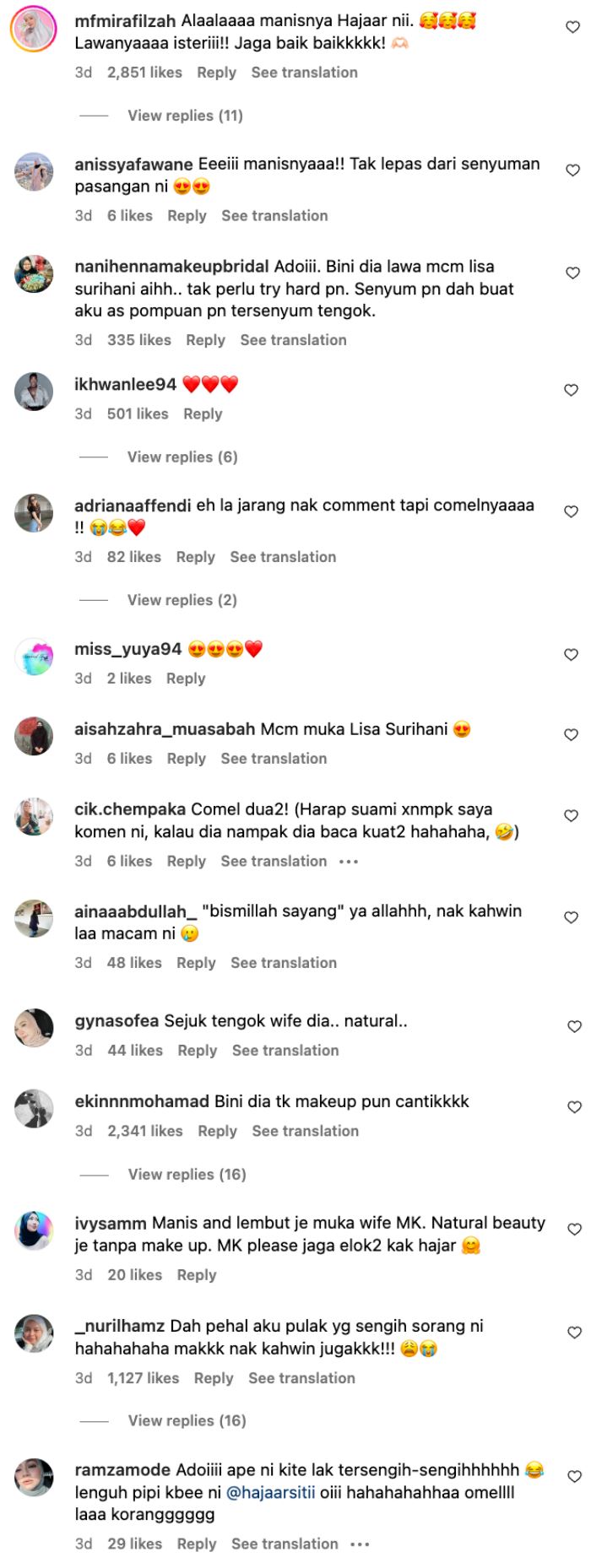 ramai puji isteri mk k-clique, “cantik, comel, manis, semua dia tapau!”