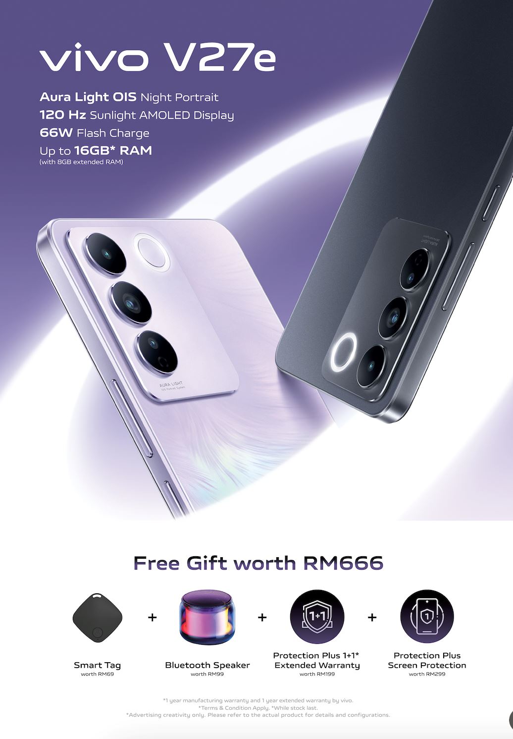 foto nampak lebih ‘hidup’, vivo v27e fon pintar baharu pilihan terbaik anda!