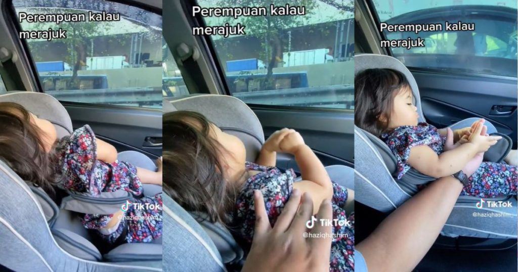 gelagat si ayah pujuk anak curi tumpuan, “perempuan merajuk suka tengok tingkap eh?”