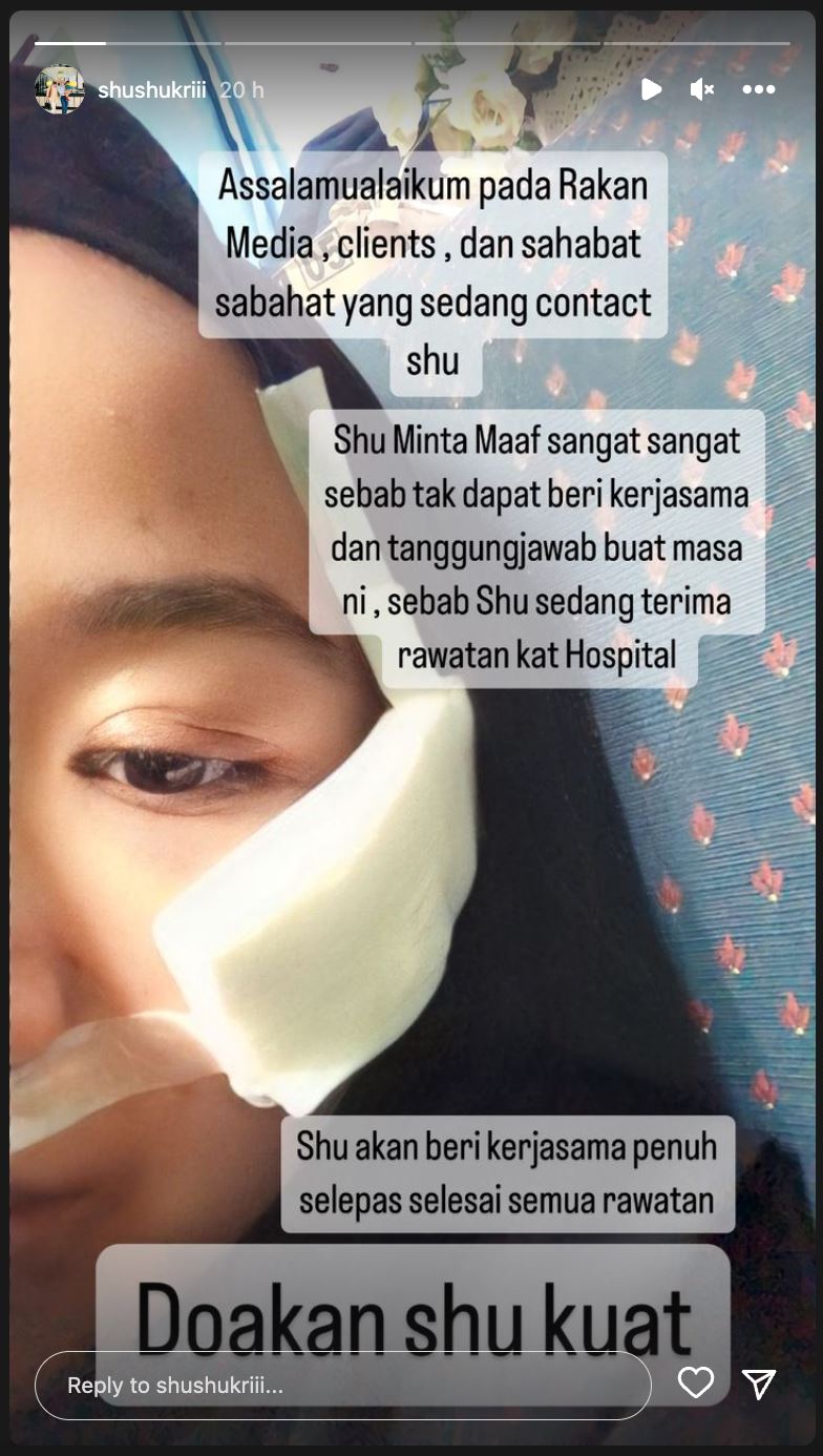 “terima kasih untuk cacat kekal di muka aku,” shuhada kesal lepas ditumbuk hafidz