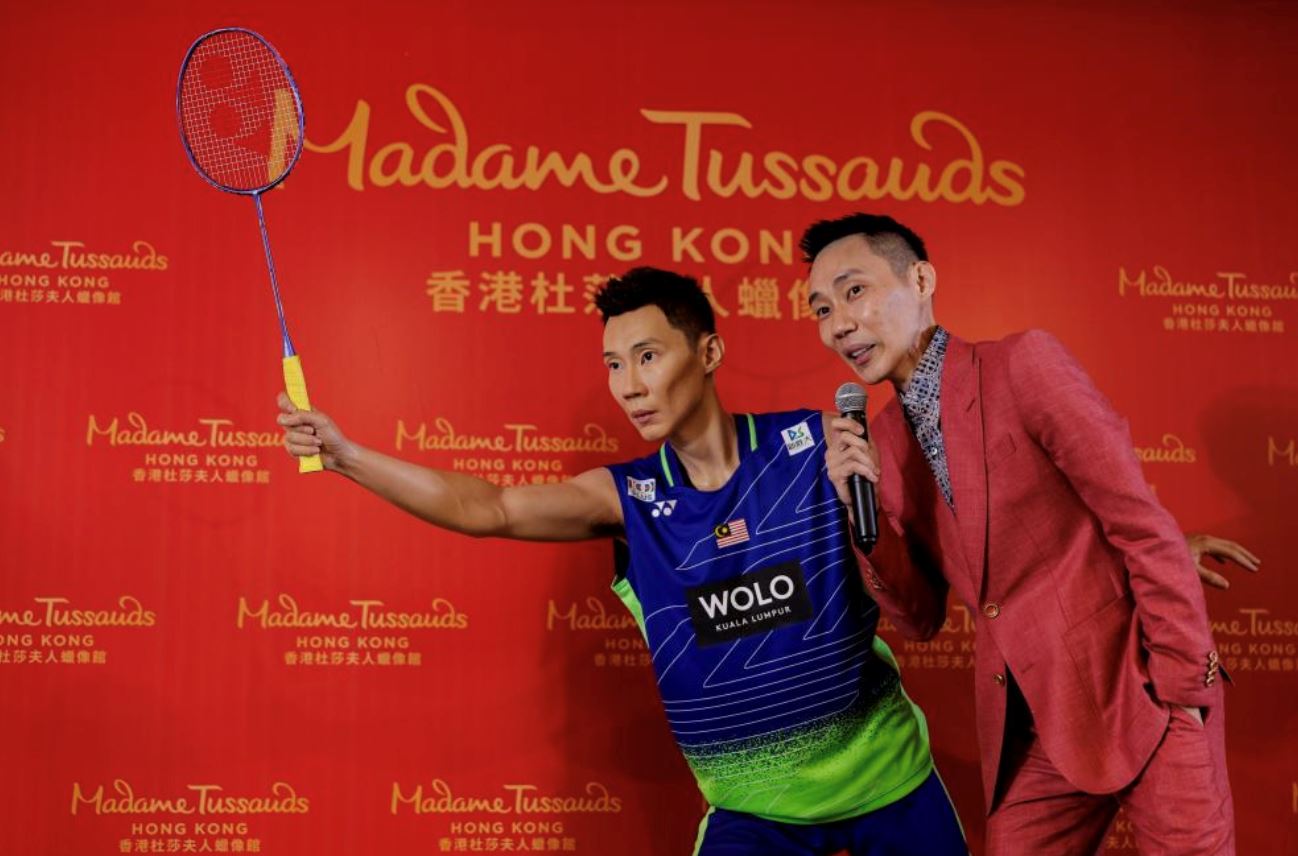 proud! lee chong wei's wax figure to be a permanent display in madame tussauds hong kong!