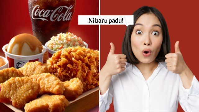 KFC high five box nuget pedas padu