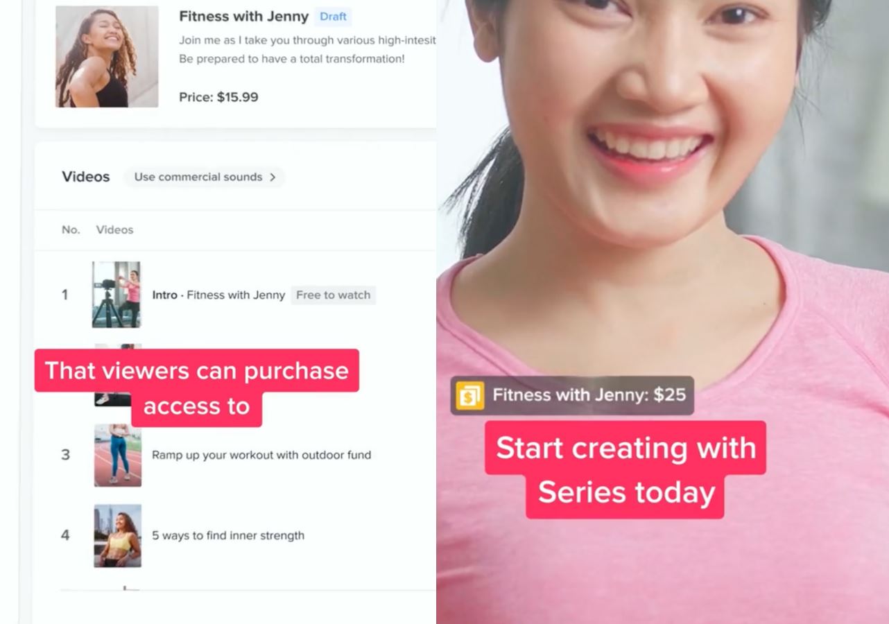 pengguna tiktok kini boleh jual video premium mereka menerusi ‘series’