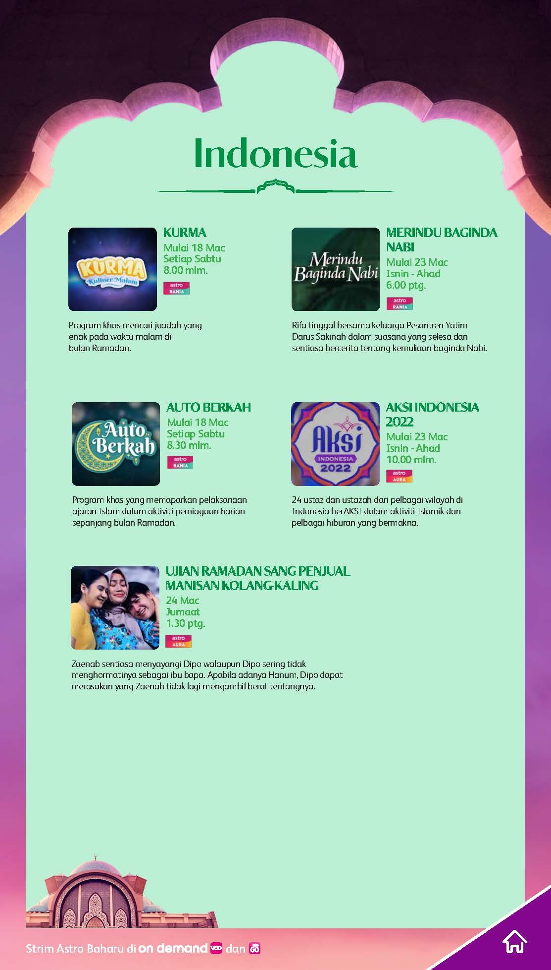 raikan kemuliaan ramadan dengan rancangan hiburan berilmiah di astro!