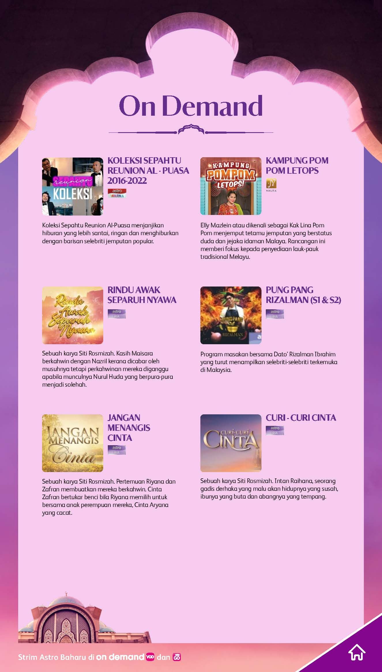 raikan kemuliaan ramadan dengan rancangan hiburan berilmiah di astro!