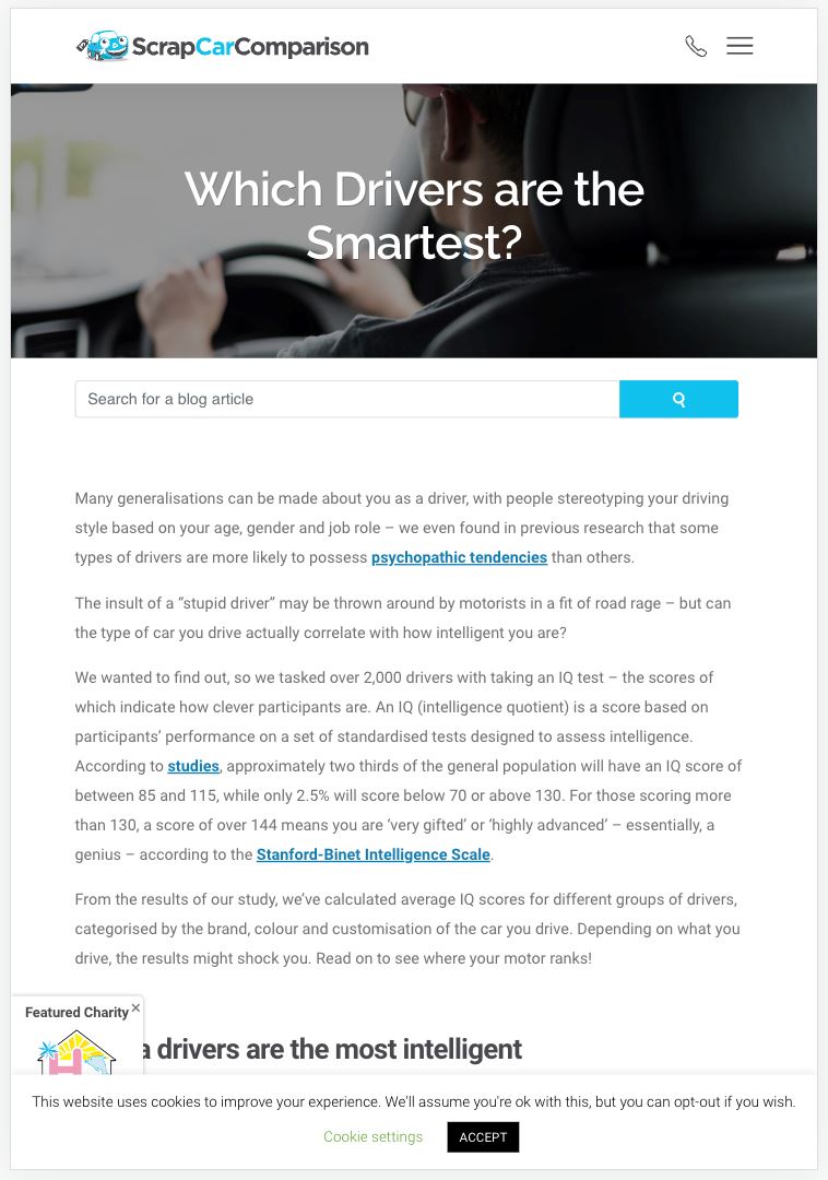 kajian dapati pemandu kereta warna putih ada iq tertinggi, hijau paling rendah