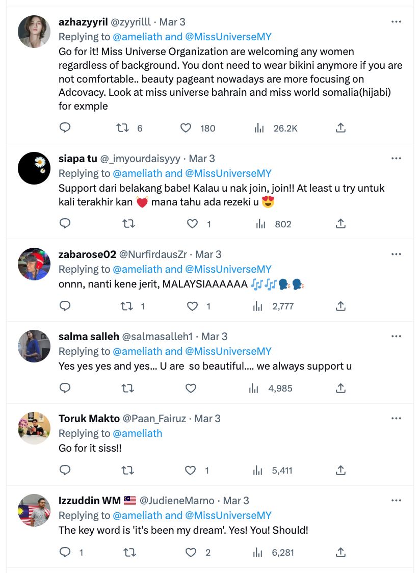 “patutkah saya sertai miss universe malaysia?” amelia henderson luah idea ‘gila’