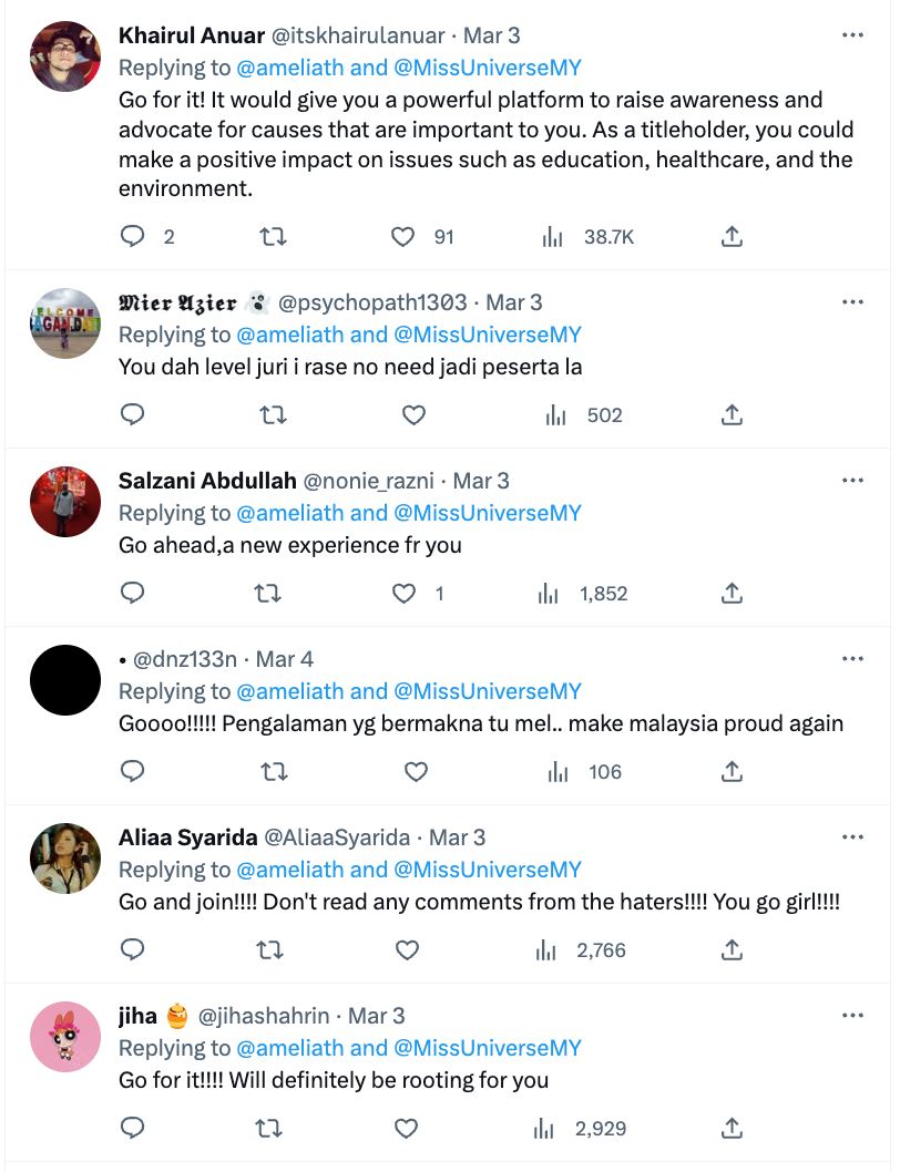 “patutkah saya sertai miss universe malaysia?” amelia henderson luah idea ‘gila’