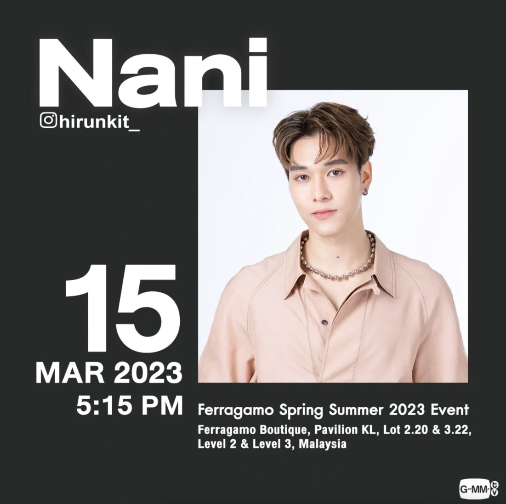 🌸泰国f4 nani要来马❗️3月15日出现在pavilion🌟