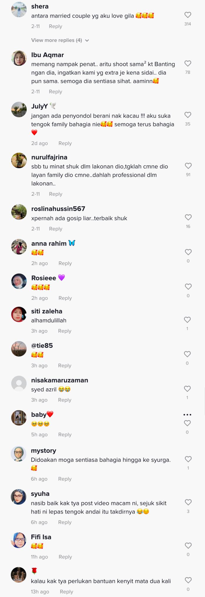 tya adnan syukur ada suami yang baik, netizen harap tiada ‘penyondol’ datang ganggu 