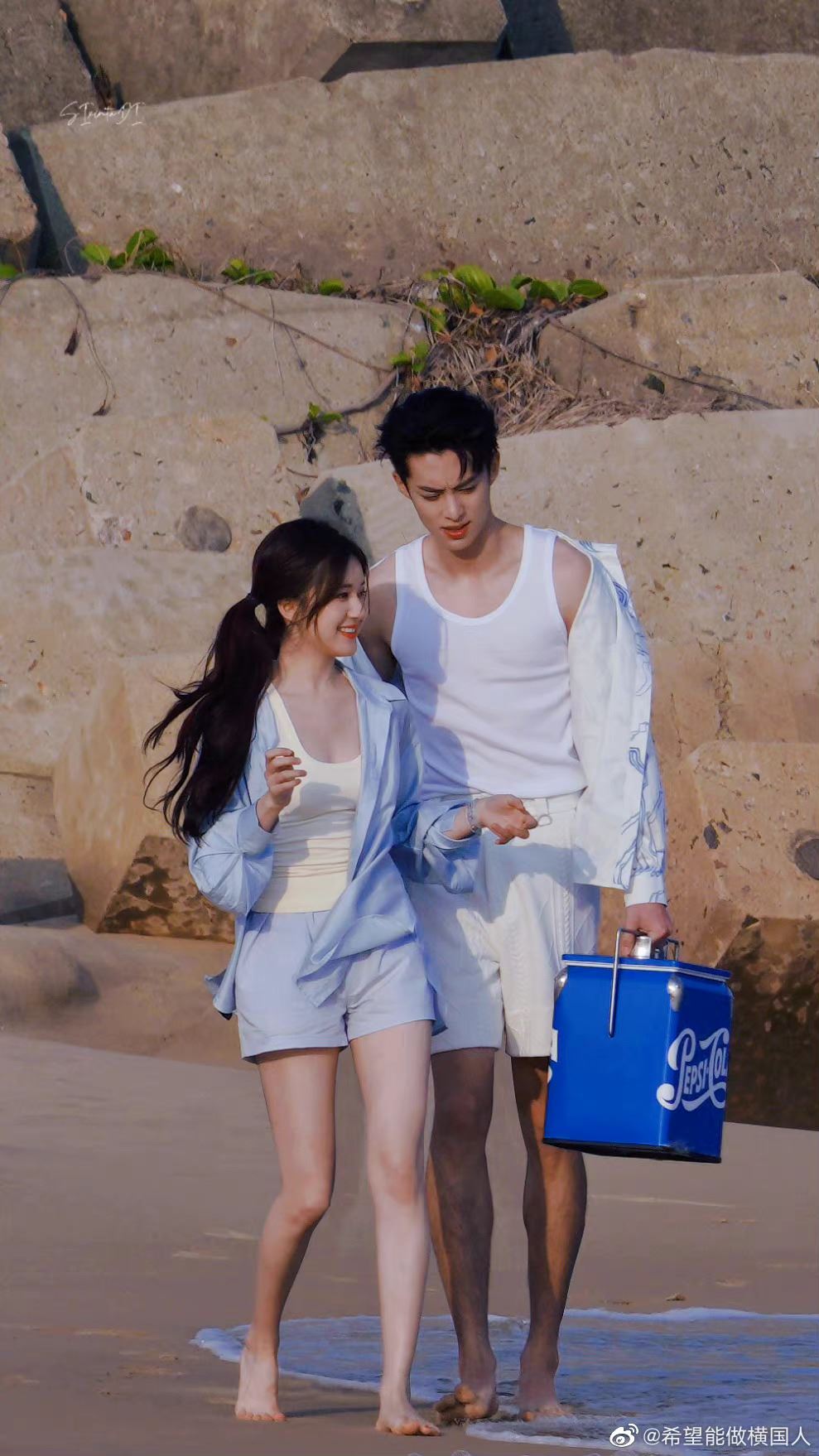 ⚠️王鹤棣、赵露思合体拍广告❗️俊男美女同框真的太养眼