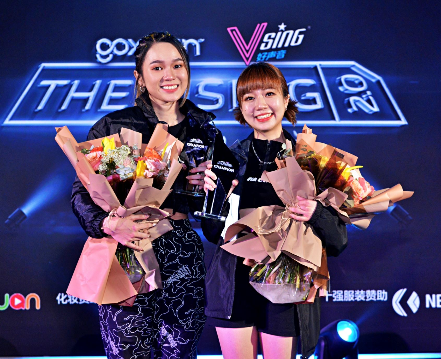 the rising 2.0双冠军诞生！凯欣、盈盈签约goxuan全职mc！