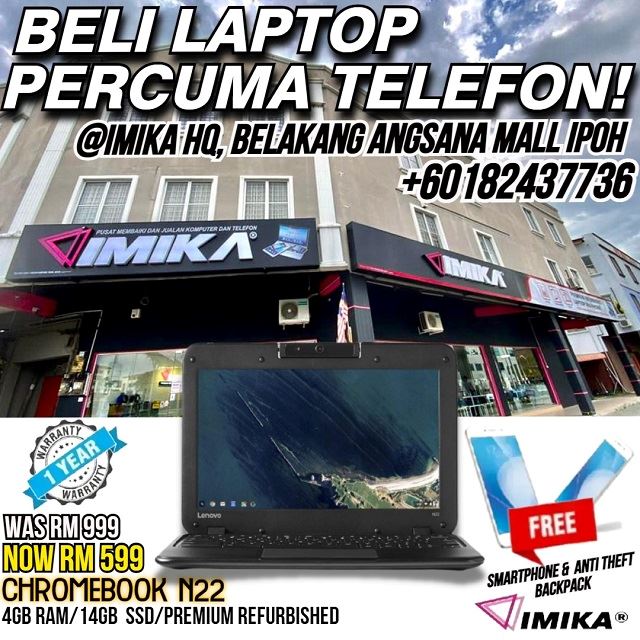 beli laptop percuma telefon pintar imika